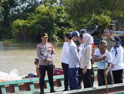 Kapolda Lampung Monitoring Pengamanan Kunjungan Kerja Wakil Presiden RI di Lampung Timur