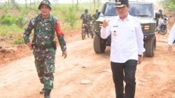 Bersama Kodim 0412, Bupati Hamartoni Tinjau Lokasi TMMD ke-129 di Baru Raharja