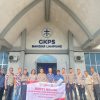 Peringati Hari Bhayangkara ke-80, Ditlantas Polda Lampung Gelar Bakti Religi di Gereja GKPS
