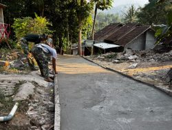 Dinding Lapuk Kini Kokoh Berdiri: Memasuki Hari ke-6 TMMD ke-129, Senyum Syahrul dan Nur Hayati Membuncah