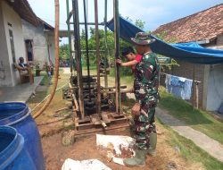 TMMD ke-129 KODIM 0410/KBL Bangun Sumur bor dan Fasilitas Wudhu Kelurahan Pinang Jaya