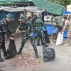 Danrem 043/Gatam Pimpin Aksi Bersih Pasar Cendrawasih Sambut HUT ke-1 Kodam XXI/Radin Inten