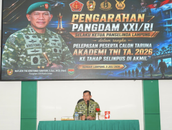 Langkah Awal Menuju Pengabdian, Pangdam Lepas Catar Kodam XXI/RI