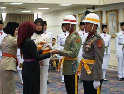 Kasrem 043/Gatam Hadiri Pengukuhan Paskibraka Provinsi Lampung 2026