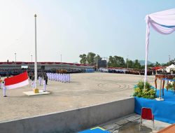 Upacara HUT RI ke-81 dari Puncak Menara Siger Lampung
