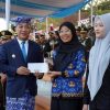 Penurunan Bendera Merah Putih di Amphitheater Menara Siger