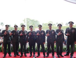 Kasdam XXI/RI Hadiri Penurunan Bendera HUT ke-81 RI di Provinsi Lampung