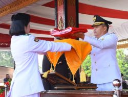 Bupati Novriwan Pimpin Upacara HUT ke-81 RI di Tubaba