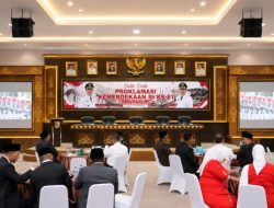 Pemkab Tubaba Mengikuti Detik-detik Proklamasi Secara Virtual