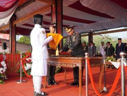 Upacara Penurunan Bendera HUT ke-81 RI di Tubaba Berlangsung Khidmat