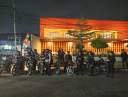 Jaga Kamtibmas, Gegana Sat Brimob Polda Lampung Gelar Patroli Gabungan Skala Besar di Bandar Lampung