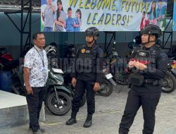 Tingkatkan Keamanan, Personel Gegana SatBrimob Polda Lampung Intensifkan Patroli Dialogis di Titik Vital Bandar Lampung
