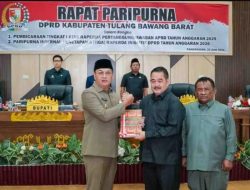 DPRD Tubaba Gelar Paripurna Pembicaraan Tingkat 1 Raperda APBD TA 2025 dan Penetapan Tiga Raperda Inisiatif DPRD
