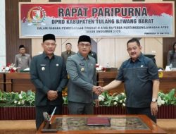 DPRD Tubaba Gelar Paripurna Pembicaraan Tingkat ll Raperda Pertanggungjawaban APBD Tahun Anggaran 2025