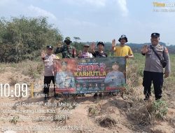 Cegah Karhutla, Polsek Tumijajar Lakukan Sosialisasi Rutin
