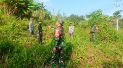 Babinsa Koramil 410-05/TKP Bersama Linmas Gelar Patroli Karhutla di Kelurahan Sukadanaham
