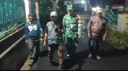 Babinsa Sukadanaham Gelar Patroli Siskamling Ciptakan Kamtibmas Kondusif