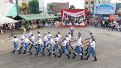 Keseruan HUT TNI di Lampung, Lomba PBB Digelar di Kawasan Car Free Day