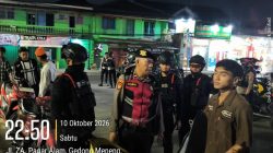 Jaga Keamanan di Malam Hingga Dini Hari, Personel Gegana Satbrimob Polda Lampung Gelar Patroli Janji Jaga