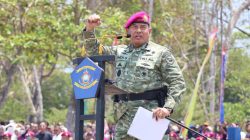 Danbrigif 4 MAR/BS Mengahadiri Upacara Pembaretan Siswa Dikmaba dan Dikmata Kejuruan Marinir TA 2026